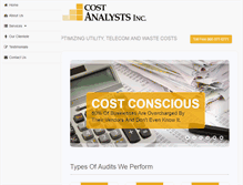 Tablet Screenshot of costanalysts.com